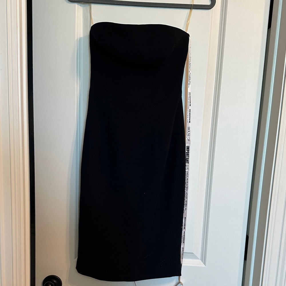 Elegant Black Strapless Dress